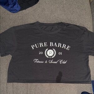 Pure Barre Black Crop Top